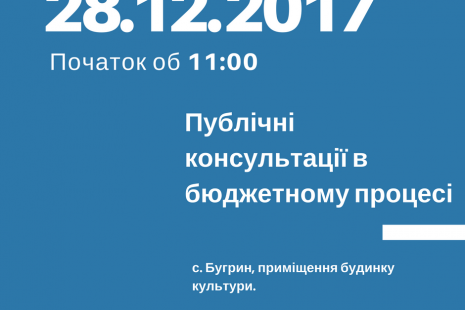 Публічні консультації в бюджетному процесі